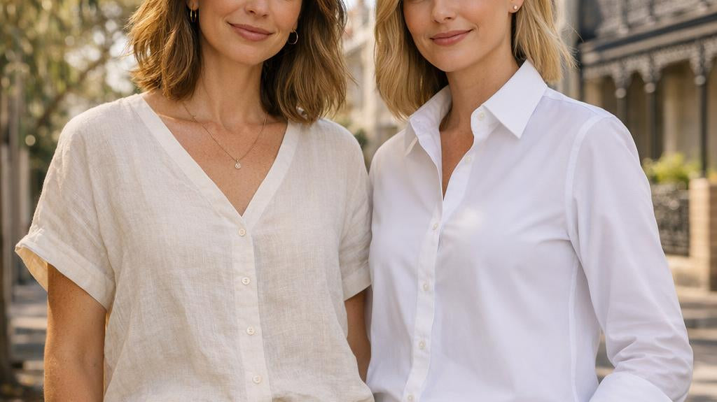 Linen vs Cotton Blouses Australian Summer