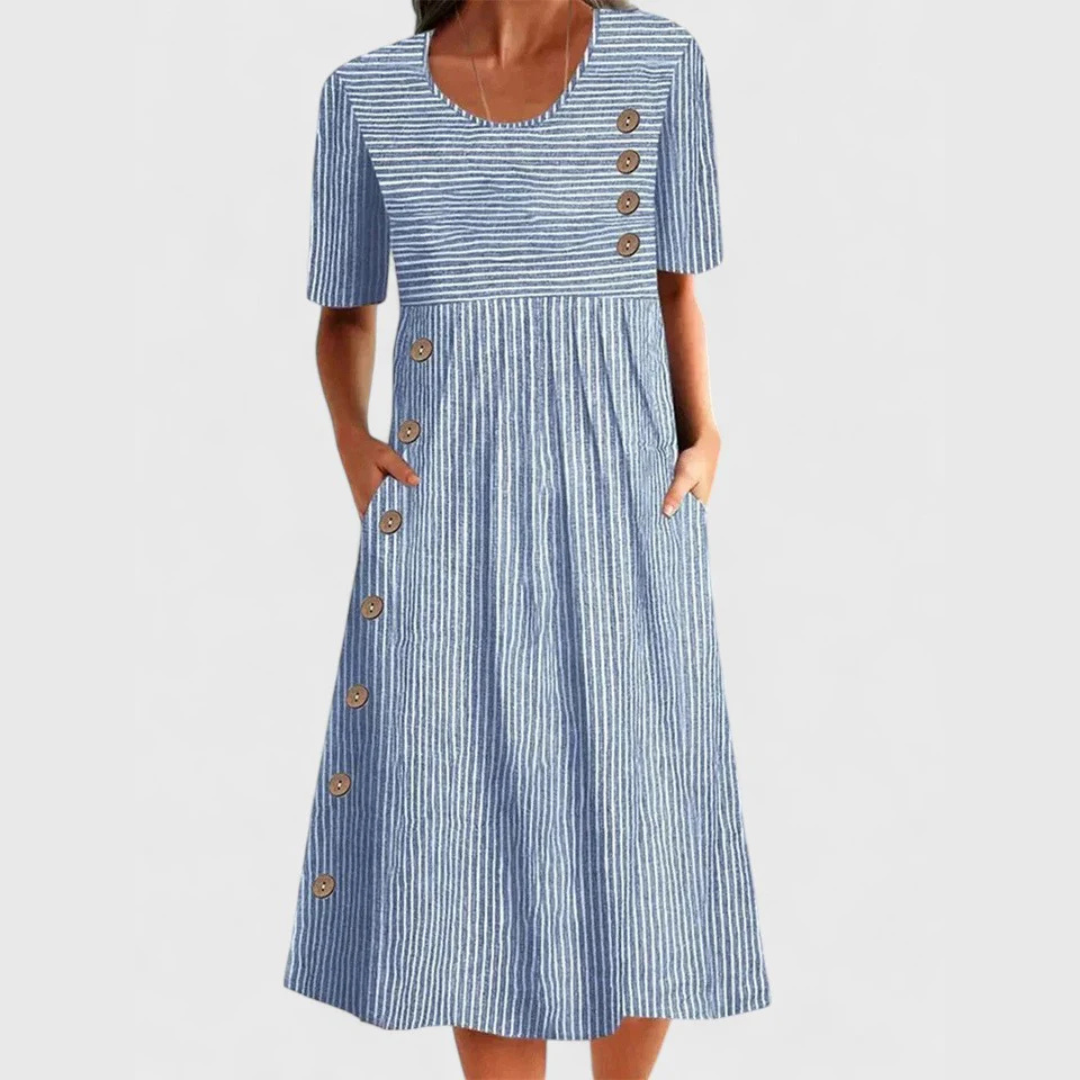 Sadie - Striped Midi Dress