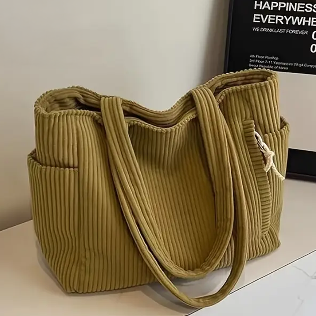 Dorine - Soft Everyday Tote Bag with Rope Detail