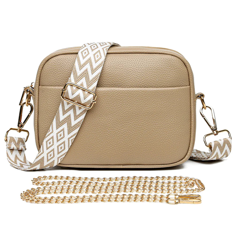 Zoie - Refined Leather Shoulder Bag