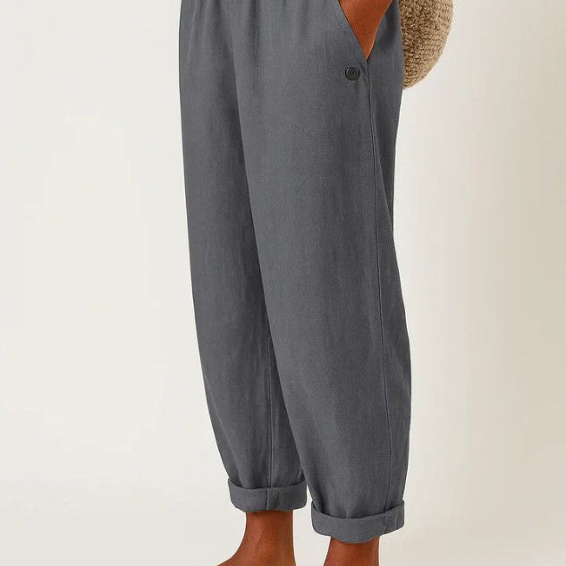 Sharona - Timeless Linen-Cotton Trousers