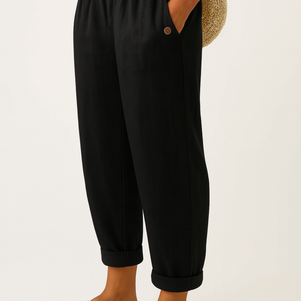 Sharona - Timeless Linen-Cotton Trousers