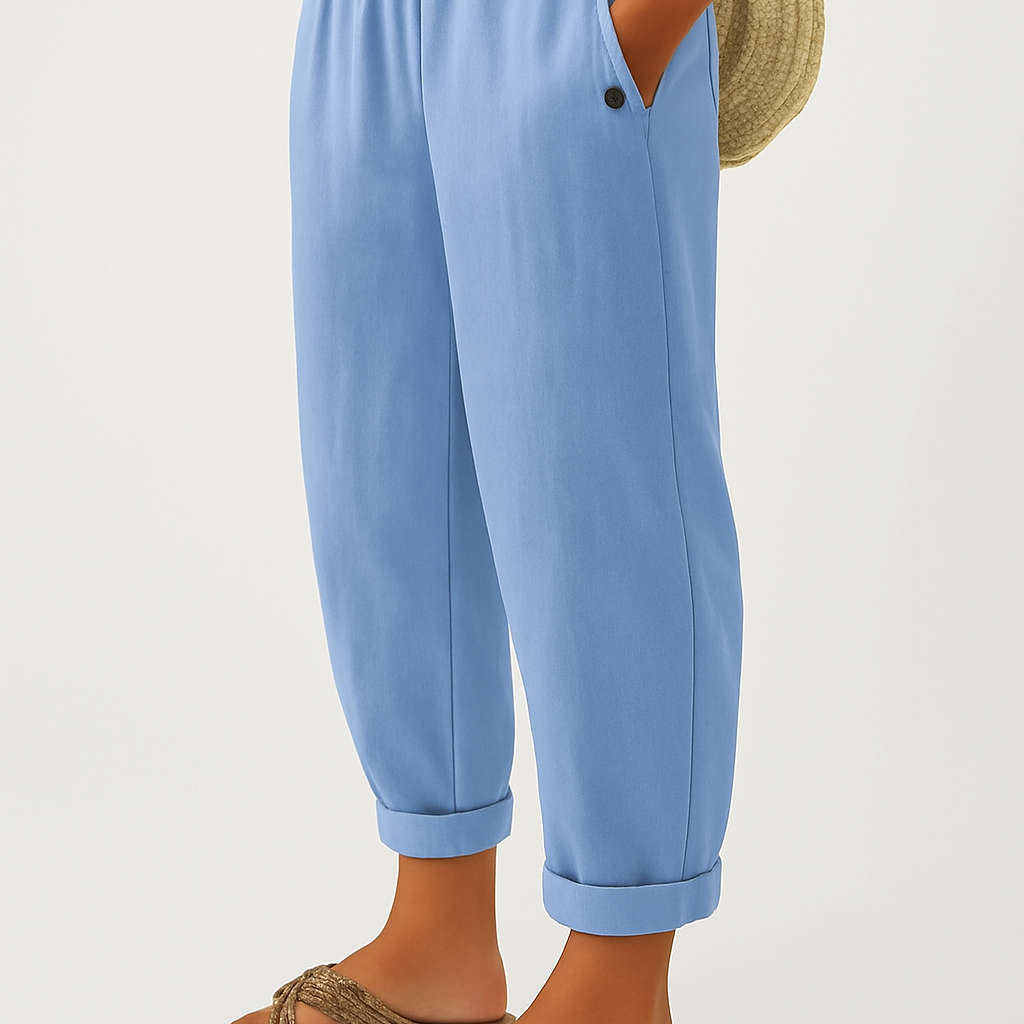 Sharona - Timeless Linen-Cotton Trousers