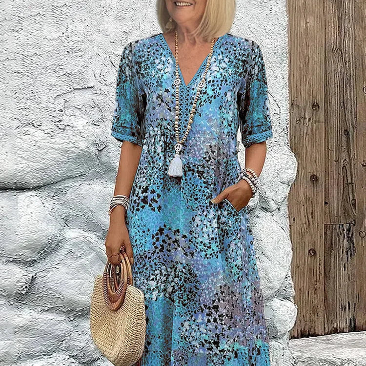 Claudia - Vibrant Mid Length Dress