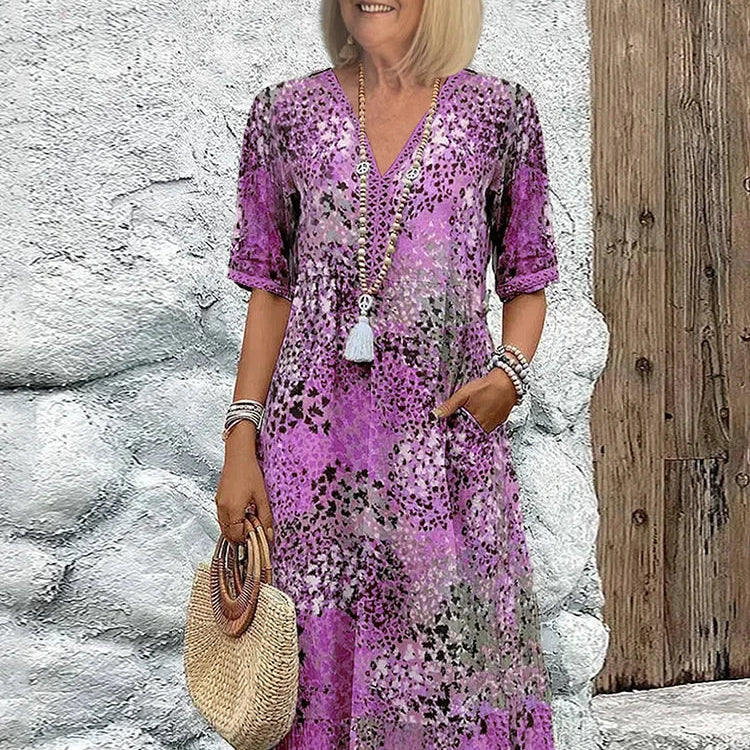 Claudia - Vibrant Mid Length Dress