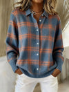 Divina - Cloud-Soft Plaid Button-Up