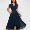 Lily – Flowing V-Neck Evening Dress