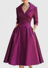 Anna - Elegant Shimmer Midi Dress