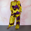 Teodora - Artistic Satin Two-Piece Set