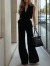 Aurora - Light Blue Double Patch Pocket Sleeveless Suit