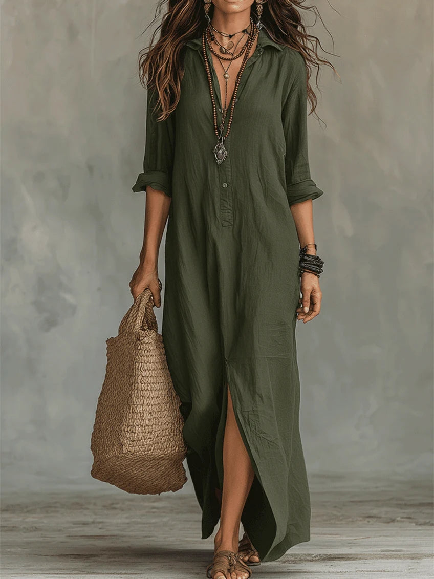 Dianna - Maxi Shirt Dress