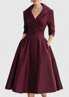 Anna - Elegant Shimmer Midi Dress