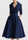 Anna - Elegant Shimmer Midi Dress