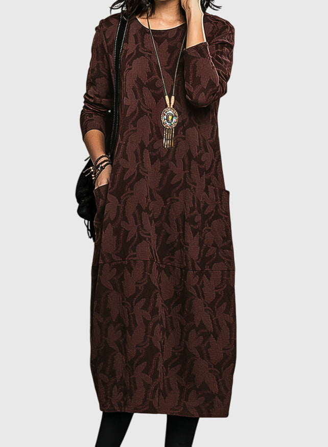 Naomi - Casual Round-Neck Dress