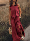 Myrle - Elegant Side Split Sleeveless Dress