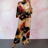 Teodora - Artistic Satin Two-Piece Set