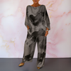 Teodora - Artistic Satin Two-Piece Set