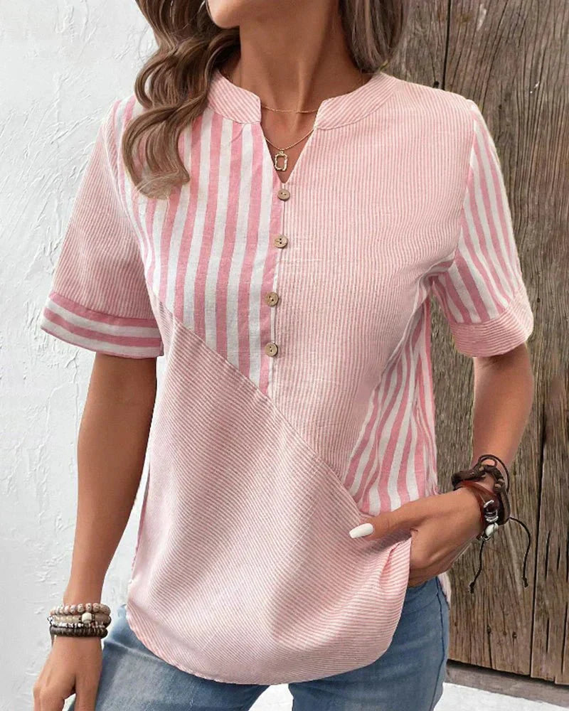 Scottie - Soft Striped Blouse