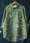 Iris - Vintage Floral Blouse