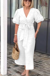 Elyza - Elegant V-Neck Dress