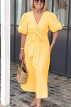 Elyza - Elegant V-Neck Dress