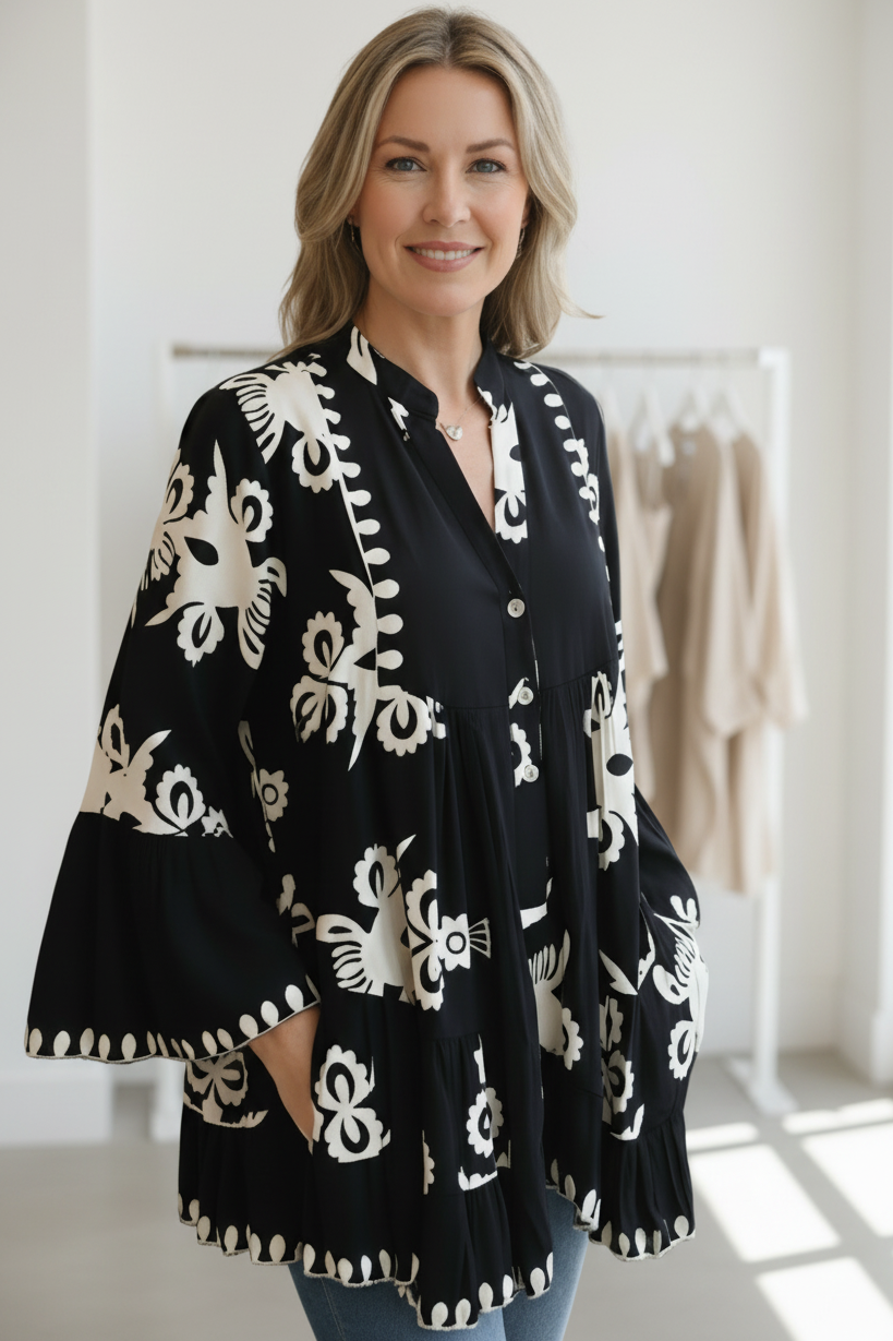 Elizabeth - Coastal Boho Top