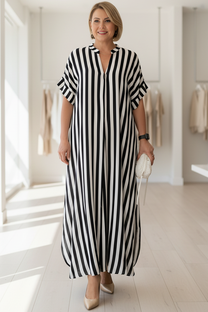 Ava – Striped Maxi Dress