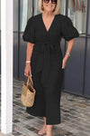 Elyza - Elegant V-Neck Dress