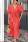 Elyza - Elegant V-Neck Dress