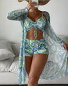 Bali - High-Waist Bikini Set with Cover-Up