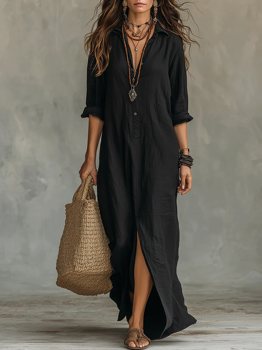 Dianna - Maxi Shirt Dress