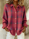 Divina - Cloud-Soft Plaid Button-Up