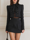 Leia - Black Bow Temperament Pocket Set