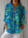 Feline - Peacock Grace Blouse