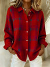 Divina - Cloud-Soft Plaid Button-Up