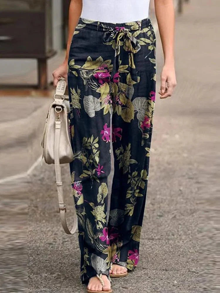 Elara - Effortless Floral Pants