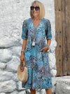 Claudia - Vibrant Mid Length Dress