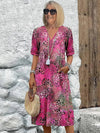Claudia - Vibrant Mid Length Dress