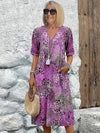 Claudia - Vibrant Mid Length Dress