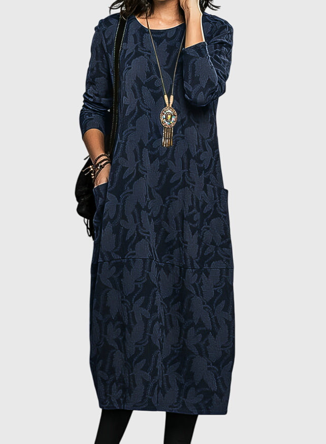 Naomi - Casual Round-Neck Dress