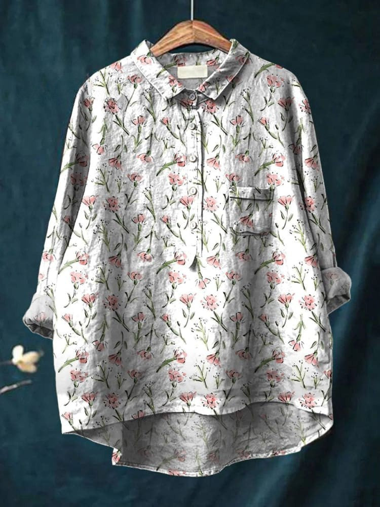 Lana - Floral Serenity Shirt
