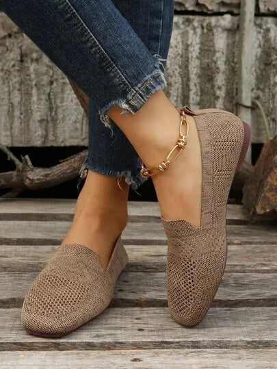 Donna - Knit Slip-On Flats