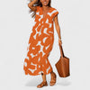 Catalina - Flowing V-Neck Dress