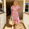 Janet - Elegant Floral Dress with V-Neck