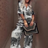 Floria - V-Neck Two-Piece Set